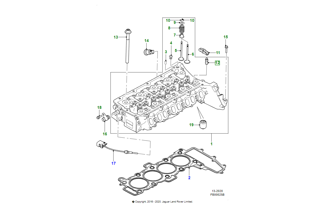 Jaguar Regolatore gioco valvola AJ813305