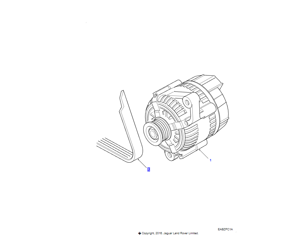 Cinghia polivee-alternatore LAND ROVER PQS101130