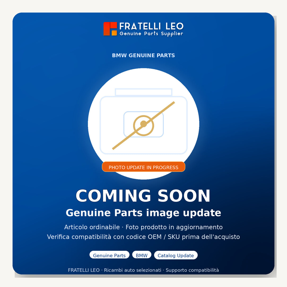 BMW Genuine Parts image update placeholder - TP-BMW-41009628753