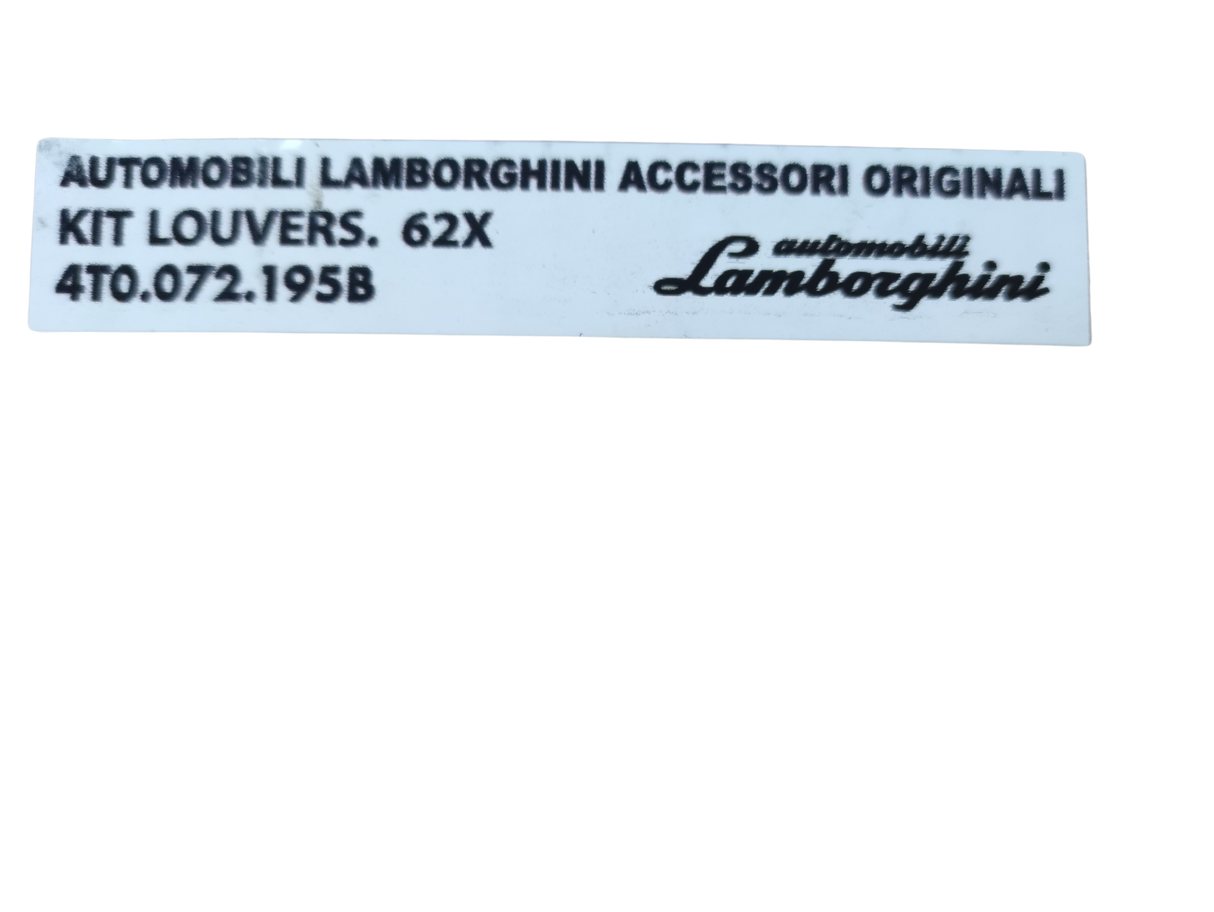LAMBORGHINI Huracan Louvers Kit 4T0072195B