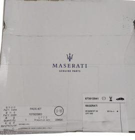 Maserati Originale Pastiglie Freno anteriore 673012041