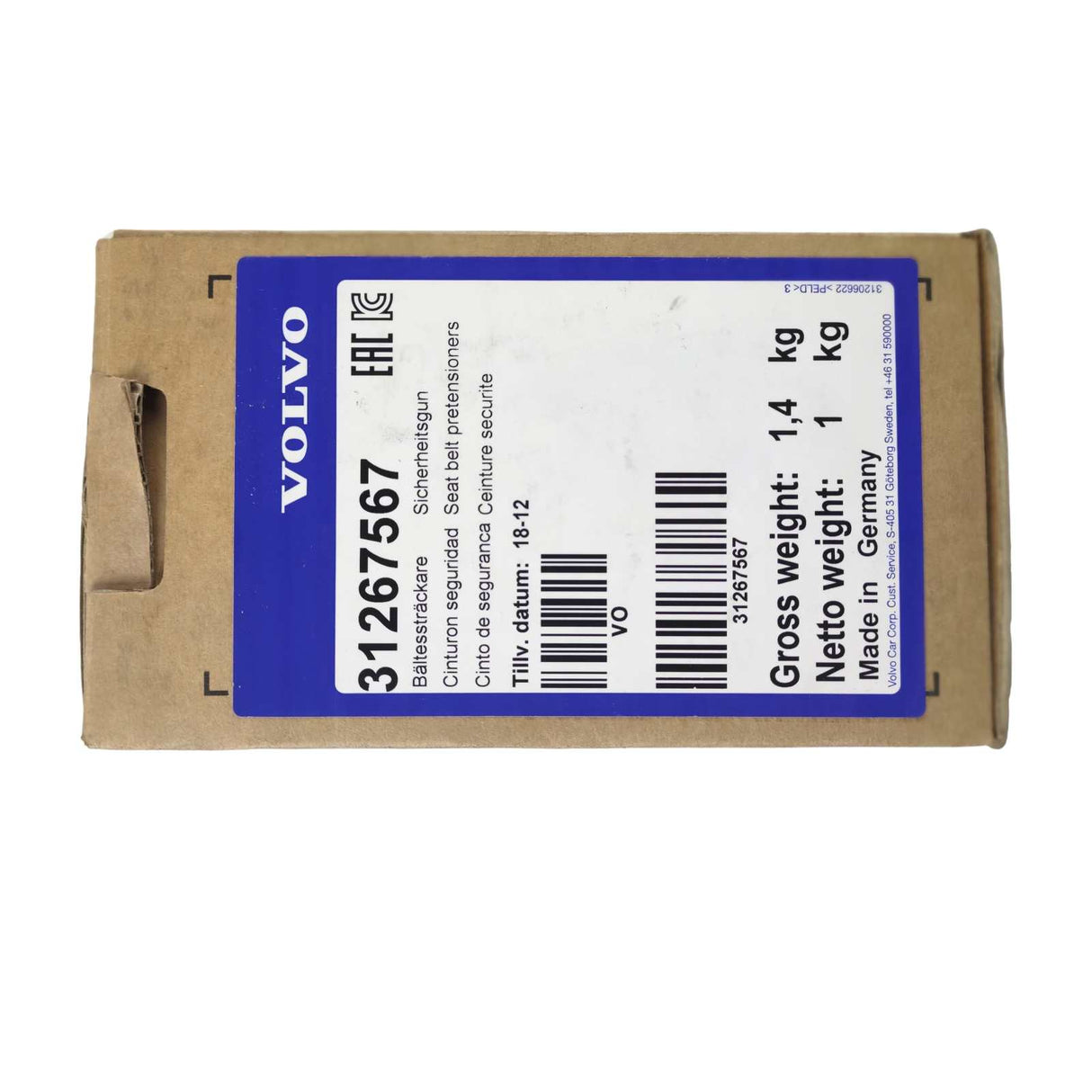 Volvo Cintura di Sicurezza 31267567