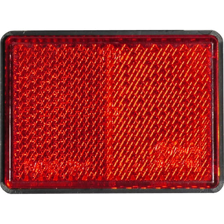 UNIVERSALE Catadiottro 63x51 Adesivo Rosso | Fratelli Leo.